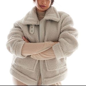 H&M teddy fleece jacket XS